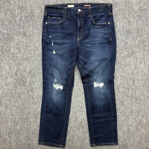Pilcro The Borrowed Jeans Women 31 TALL Distressed Boyfriend Anthropologie